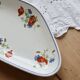 Ravier antique faience Salins - Poppy model