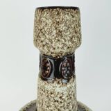 large FLOOR VASE 1970s fat lava glaze ornamental decor model 100