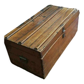 Solid oak chest