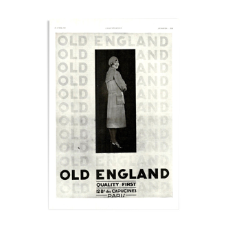 Affiche vintage années 30 Old England