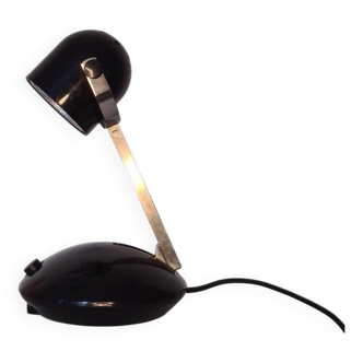 Lampe de bureau télescopique vintage Eichhoff Werke noire