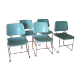 Chairs Eurosit sled design Matrix Krueger 1980