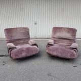 Michel Ducaroy line Roset model Marsala 2 armchair, 1 pouf