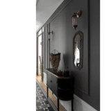 Miroir en bois avec moulure