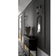 Wooden mirror with molding