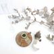 Oil lamp sandstone signed