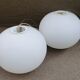 Pair of Jasper Morrison glass hangers for Flos