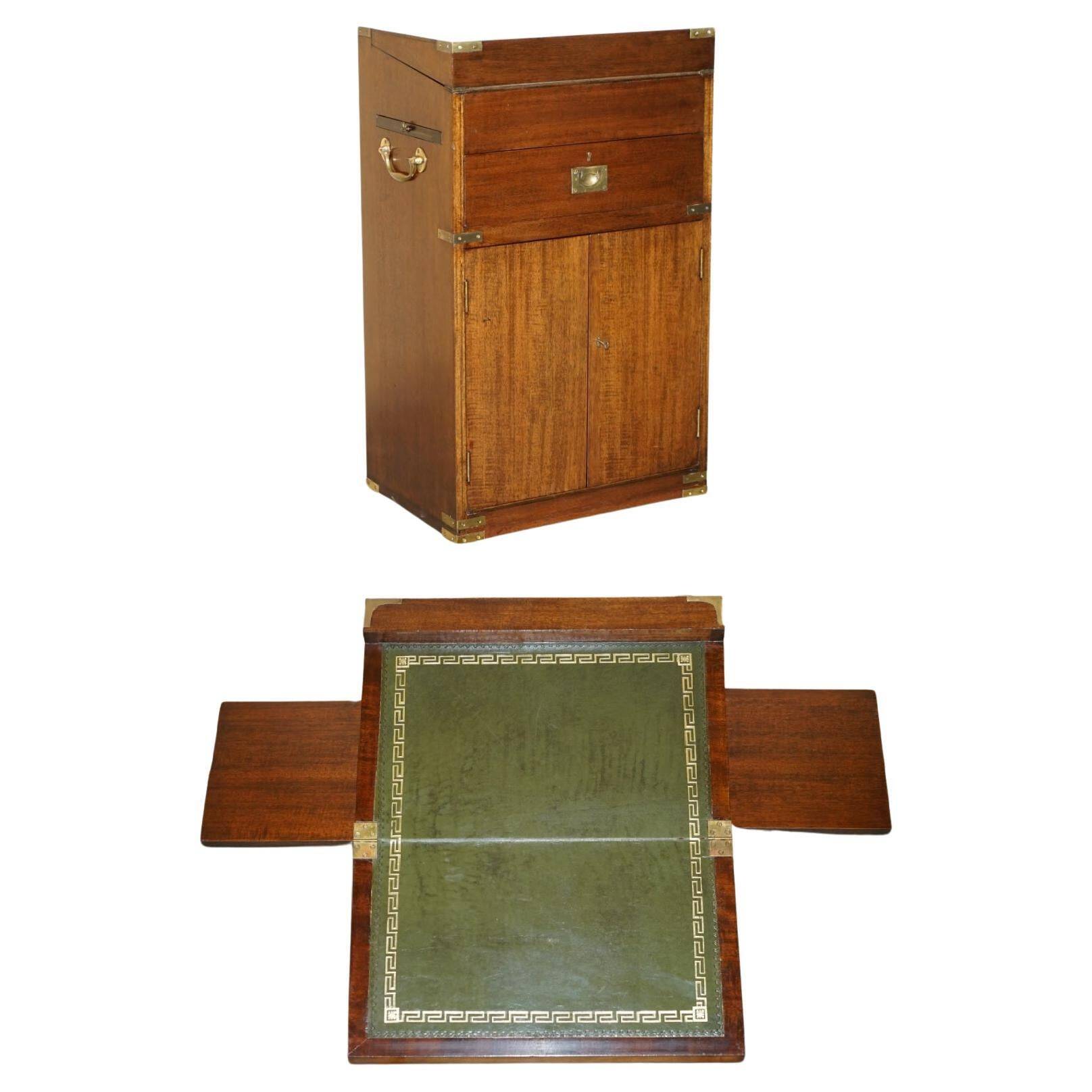 Victorian Davenport Desk in Hardwood and Leather