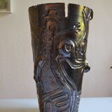 Vase sculpture from the artist residencies at the Ravel pottery workshop.