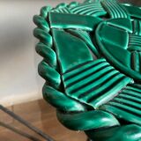Vintage braided green ceramic trivia