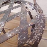 Xix° wrought iron garden chair