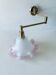 Telescopic wall light, brass and glass