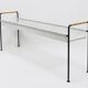 Carl Aubock Jardinière, table ou banc pour plantes, bac à fleurs, fer et osier