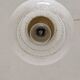 Vintage glass pendant lamp from Clichy