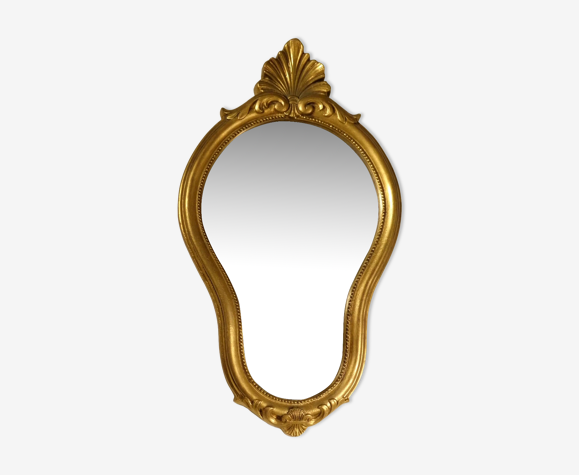 Miroir doré 70 x 40 cm