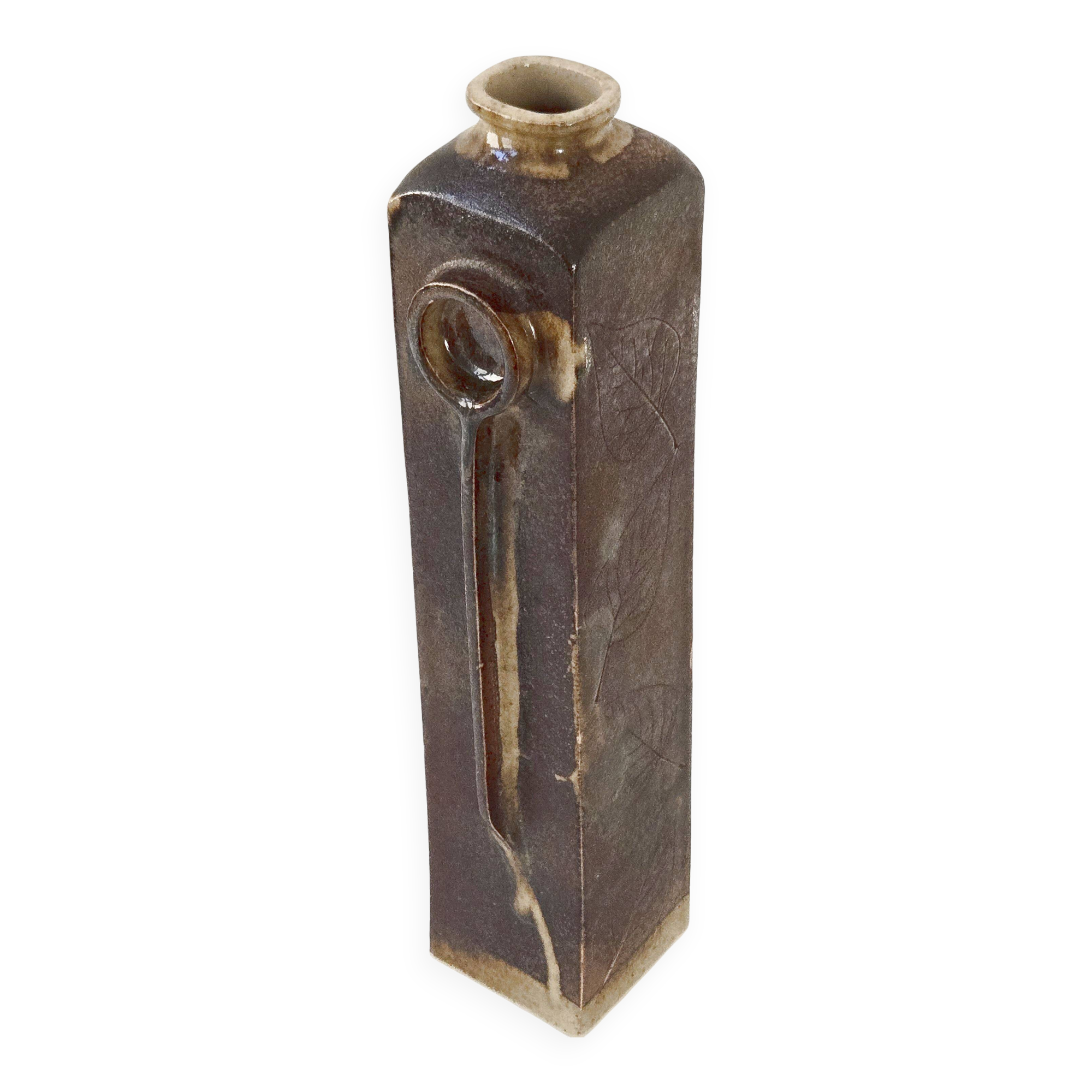 Vase vintage en grès 1970