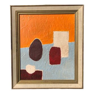 Abstract painting on canvas
