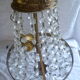 Balloon chandelier grapevines glass & brass 1 fire