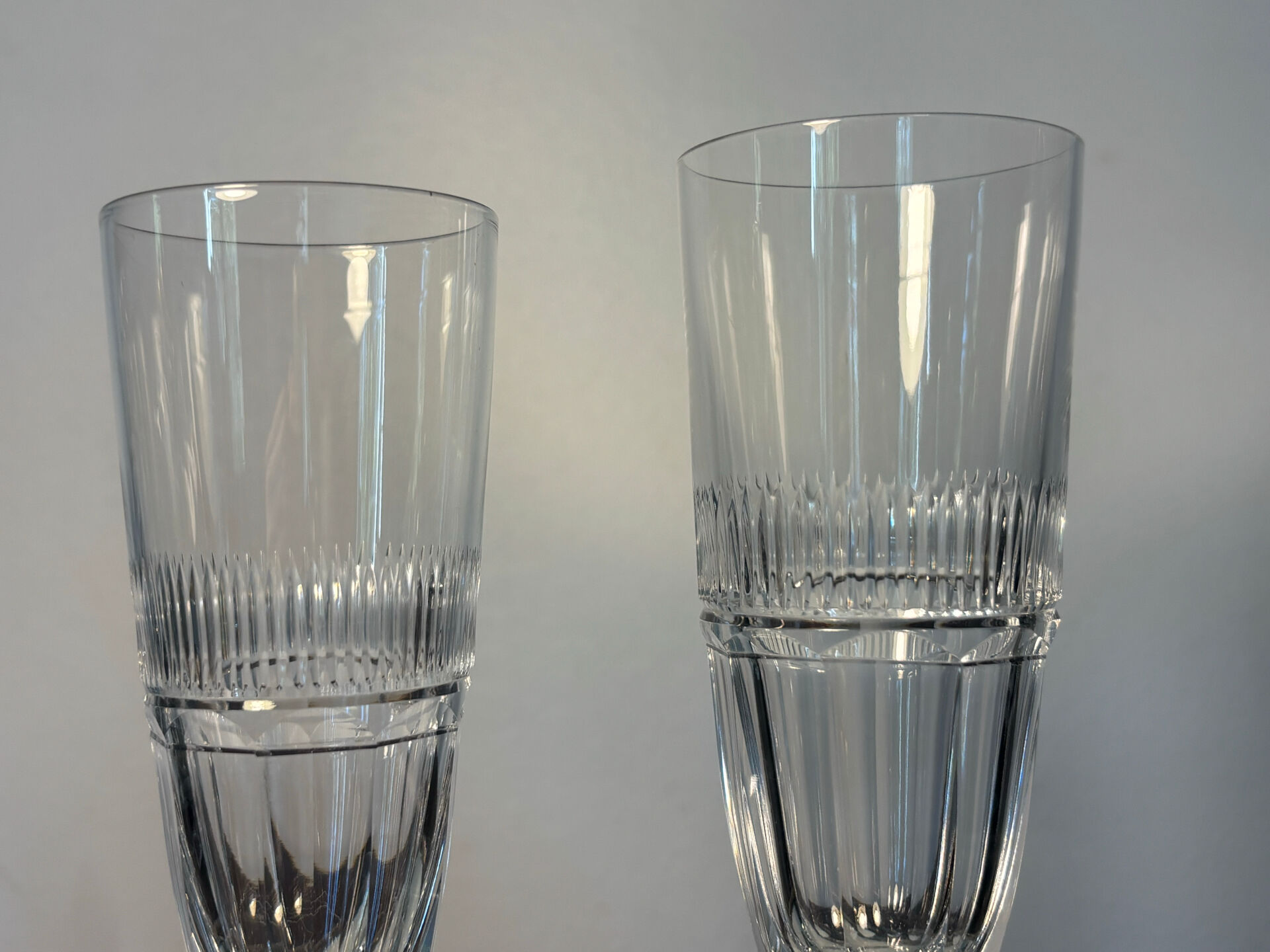 2 verres Saint Louis modèle Trianon