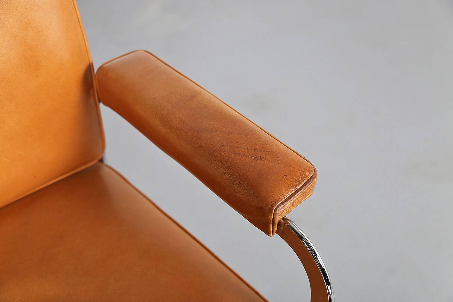 Set of 6 De Sede RH 305 Dining Chairs by Robert Haussmann in Cognac Leather