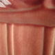 Art deco pink earthenware pot cover