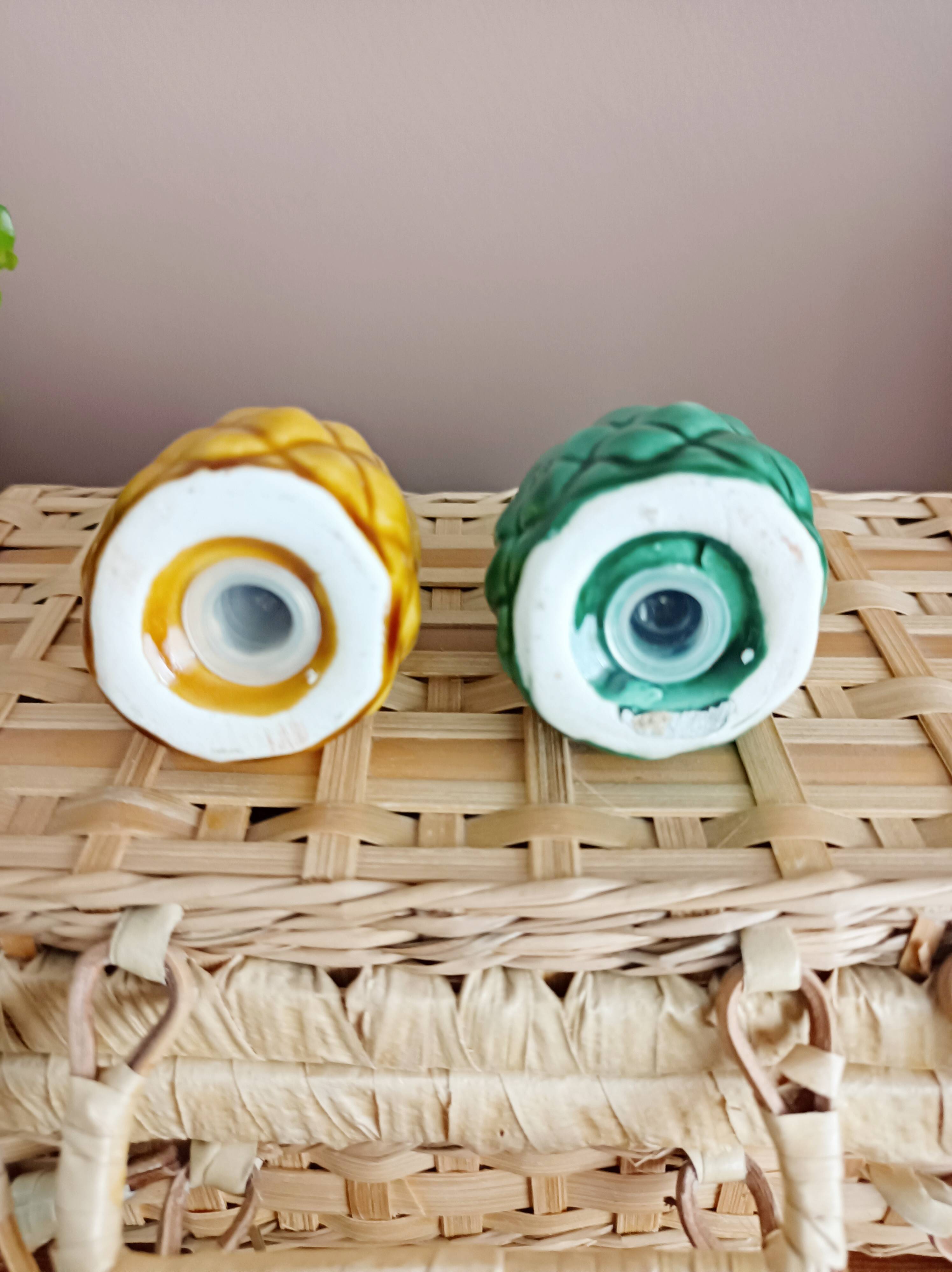 Pineapple salt and pepper shaker duo in slip