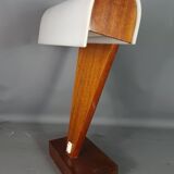 Table lamp in wood and plexiglass vintage 70/80s