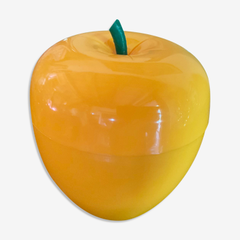 Vintage ice bucket yellow apple