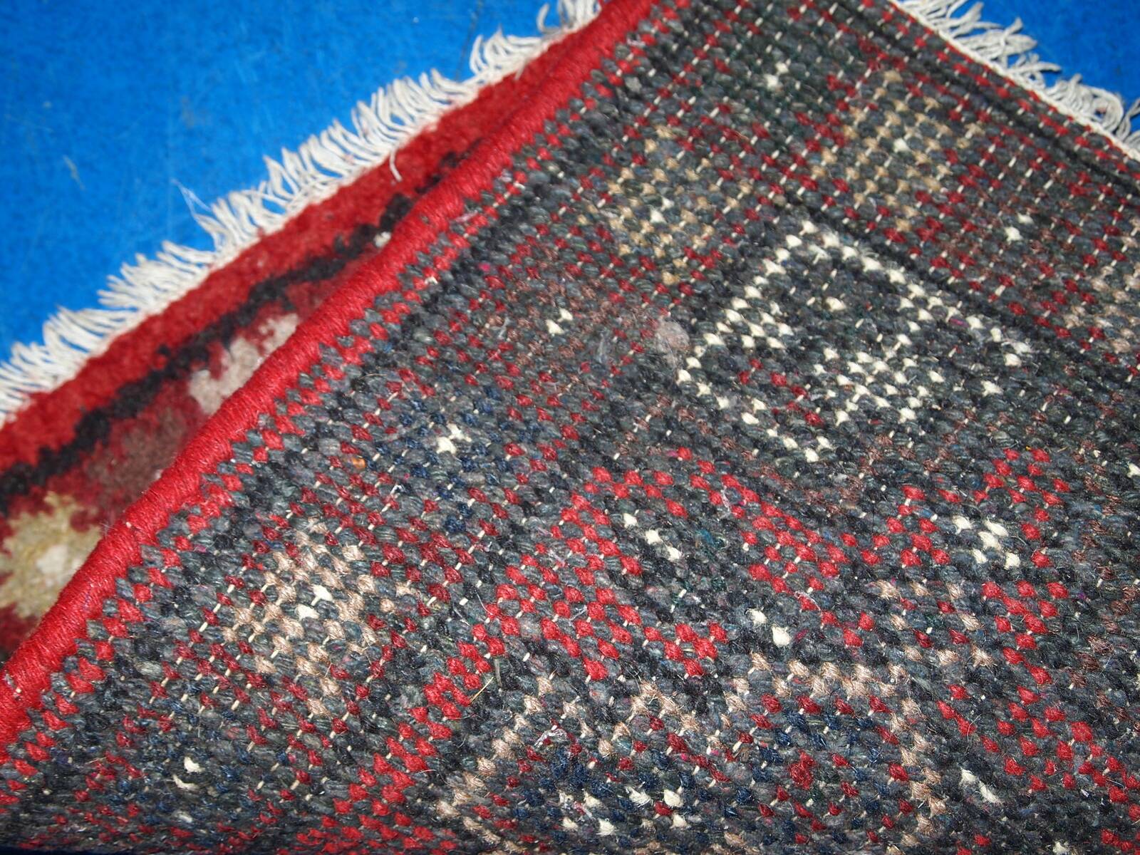 Tapis Vintage Hamadan en Laine, Années 1970, Élégance Authentique