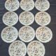 Set de 11 assiettes a dessert en porcelaine