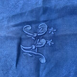 Linen linen linen monogram AC, floral pattern art deco