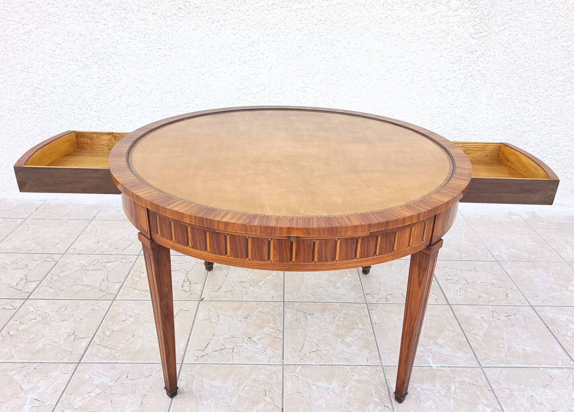 Louis XVI style game table in precious wood