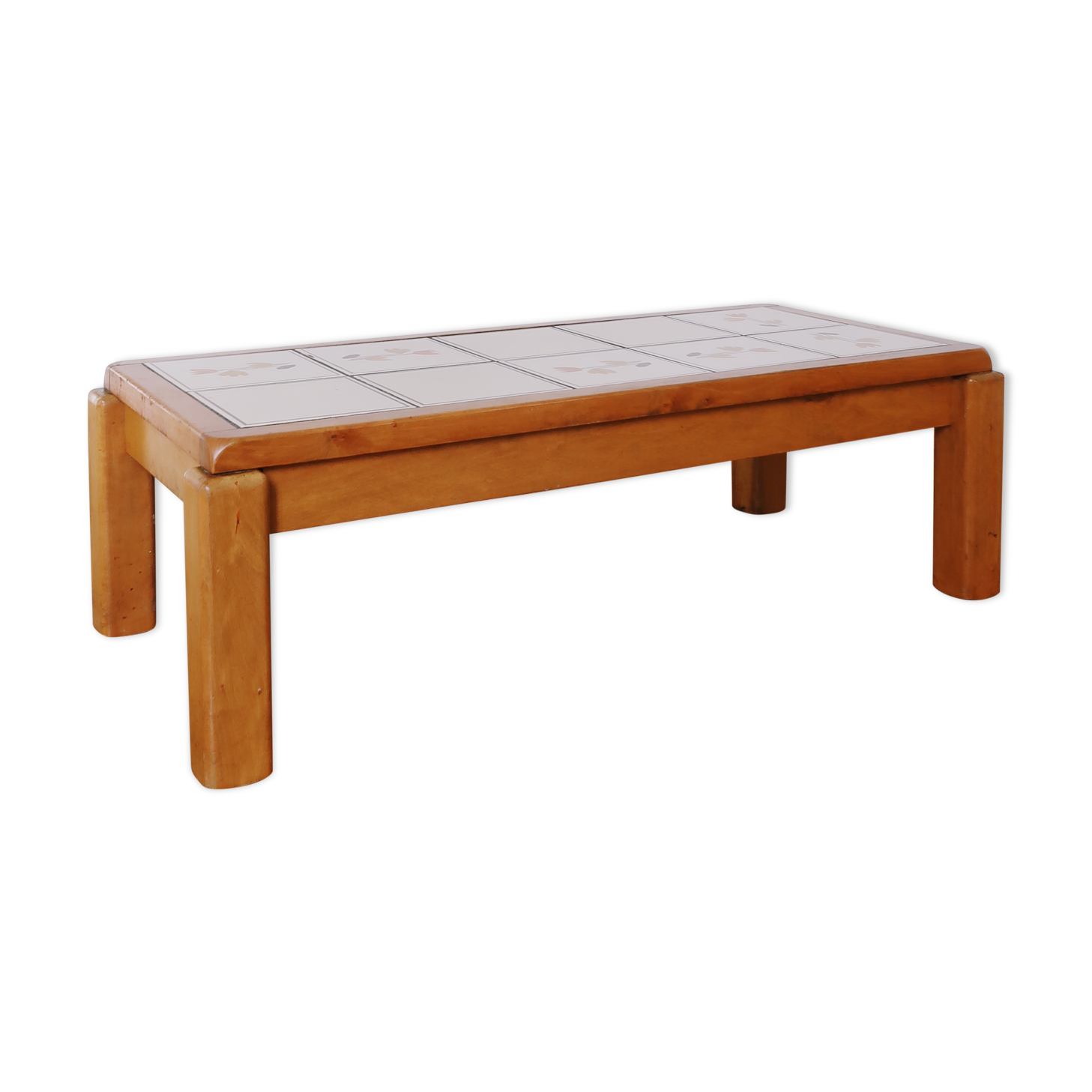 Brutalist coffee table ceramic top