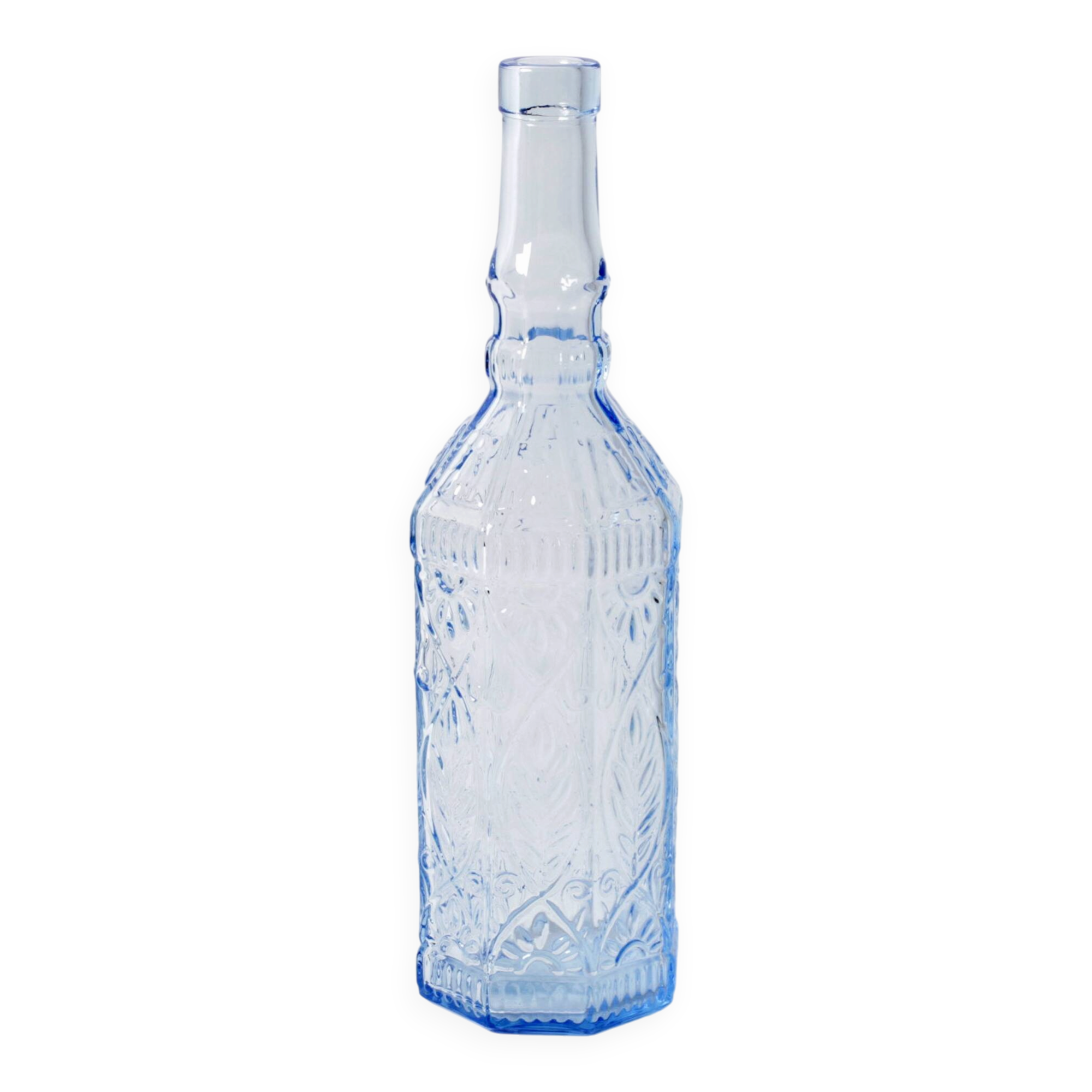 Vintage Light Blue Bottle / Country Home Fiesole Bottle 720ml / Bormioli