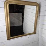 Old Louis Philippe style gilded mirror beveled mirror
