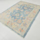 Tapis Oushak moderne bleu clair 6x8, 179x246cm