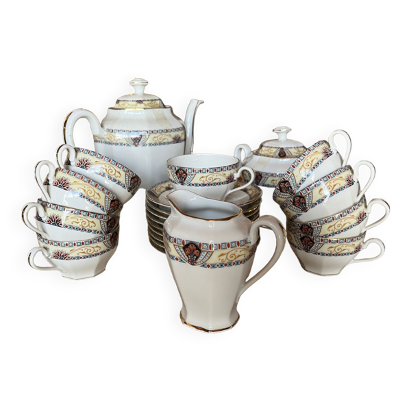 Service à café ancien porcelaine de Limoges WG & Cie