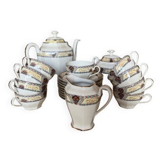 Old porcelain coffee service from Limoges WG & Cie