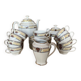 Old Limoges porcelain coffee service WG & Cie