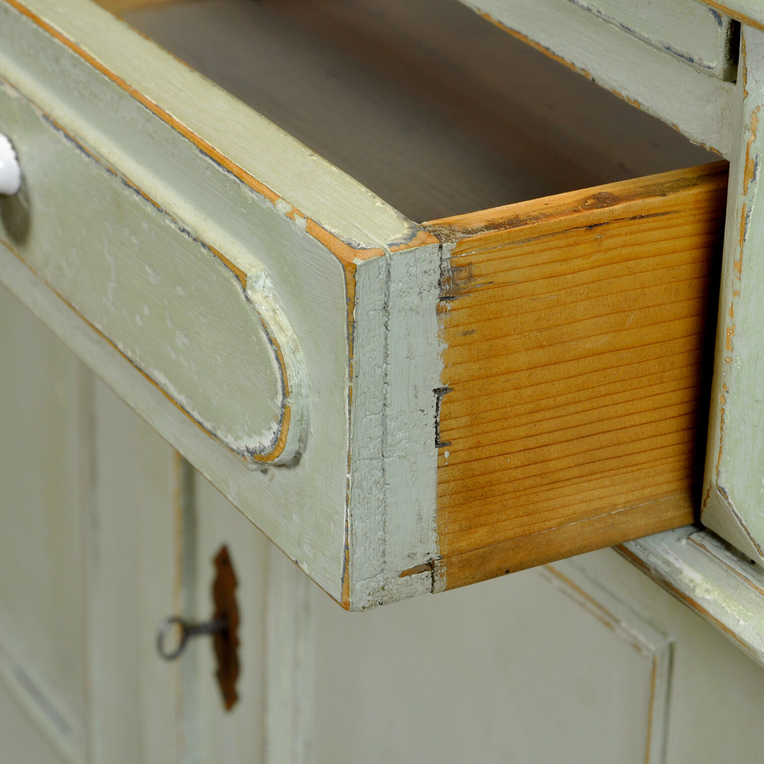 Solid Pine Kitchen Cupboard, 1920's