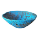 Vintage flat salad bowl Fat lava ceramic called eruptive