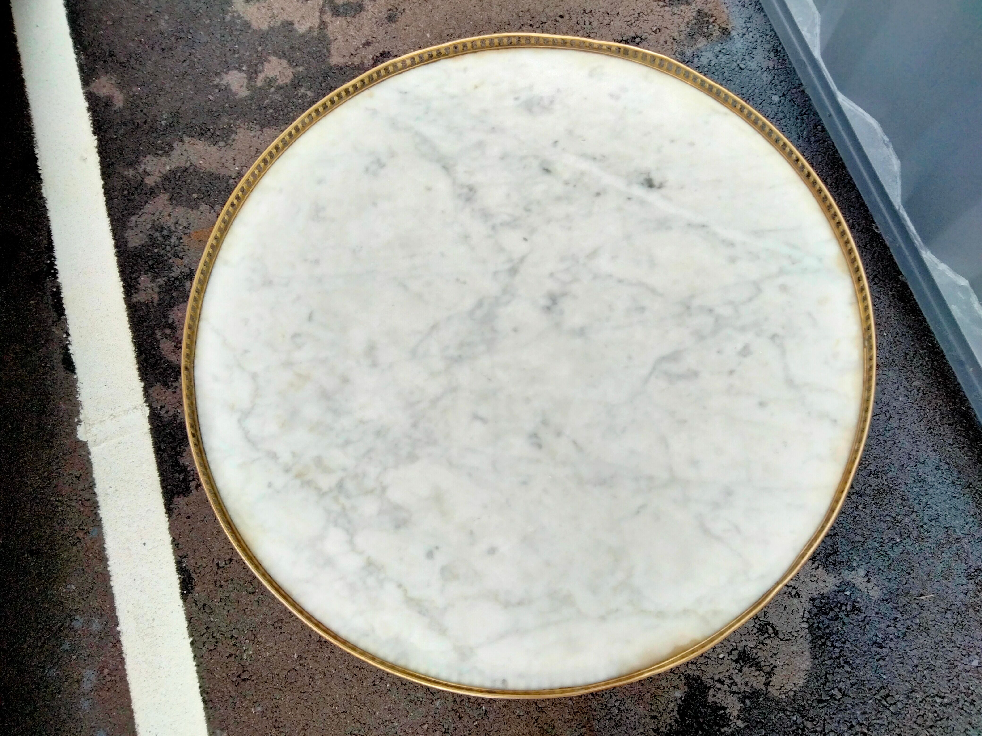 Coffee table hot water bottle marble top louis xvi old style