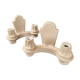 Pair of vintage 1940 plaster sconces