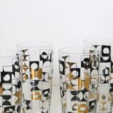 Set of 4 long drink glasses MBL, 60s
