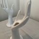 Pair of ceramic hand soliflores vases 70s