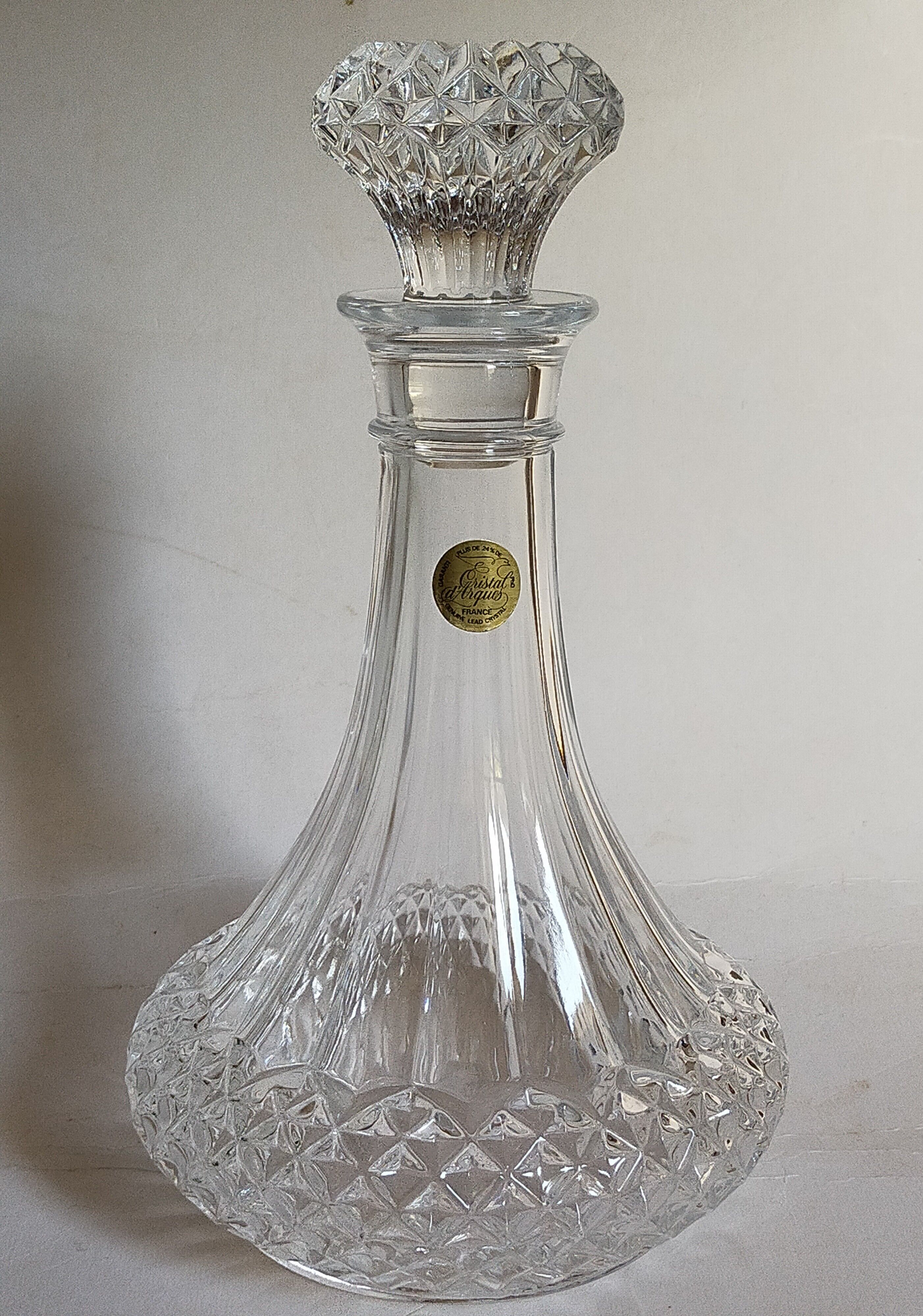 Vintage Arques crystal decanter