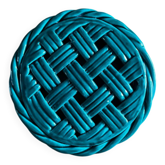 Woven green Vallauris trivet