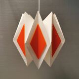 Hanging lamp, designed by Lars E Schiøler, for Hoyrup Lighting 1970s, model Harlequin.