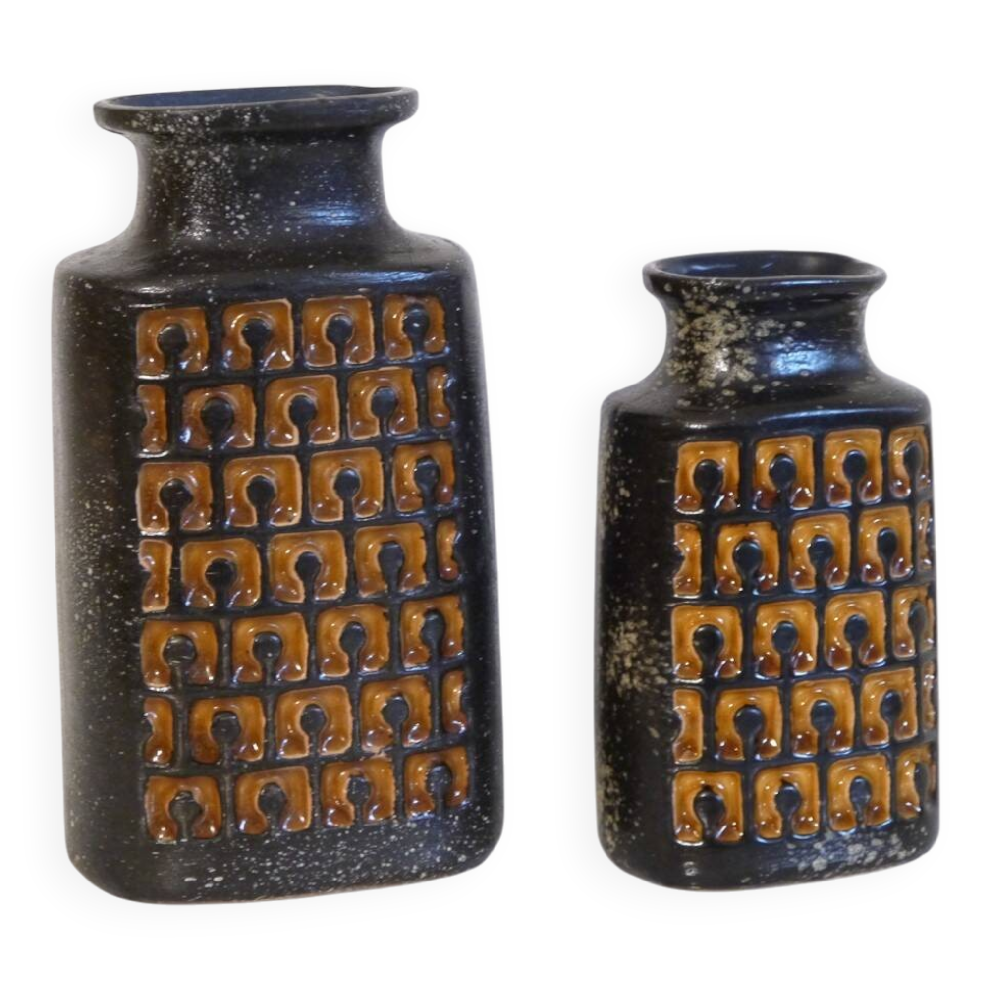Pair of ceramic vases, West Germany, 1970