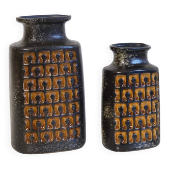 Pair of ceramic vases, West Germany, 1970